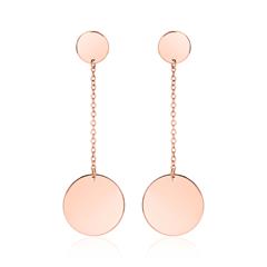 Gravur Damen Ohrstecker aus 925er Silber, vergoldet