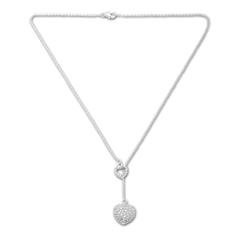 Silbercollier Zirkonia Y-Kette 50cm