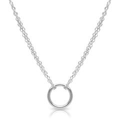 Kette runder Anhänger 925er Silber Anhänger