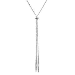 Y-förmige Kette 925er Silber Zirkonia