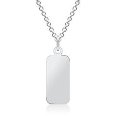 Silber Anhänger & Kette Gravur möglich