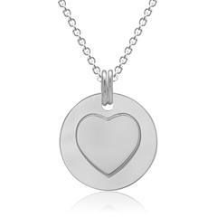 Kette mit beweglichem Herz-Anhänger 925er Silber