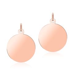 Gravur Partneranhänger aus rosévergoldetem 925er Silber