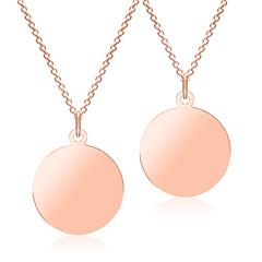 Gravur Partnerketten aus rosévergoldetem 925er Silber