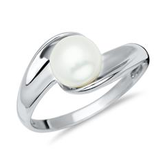 925 Silber Ring mit Perle