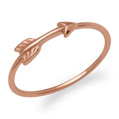 Ring Pfeildesign 925er Silber rosévergoldet