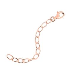 Verlängerung für Ketten und Armbänder, Silber, rosé