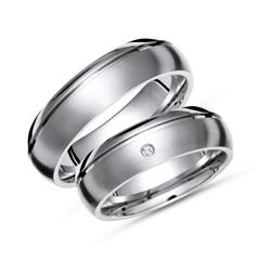 Trauringe Titan Eheringe Diamant Gravur