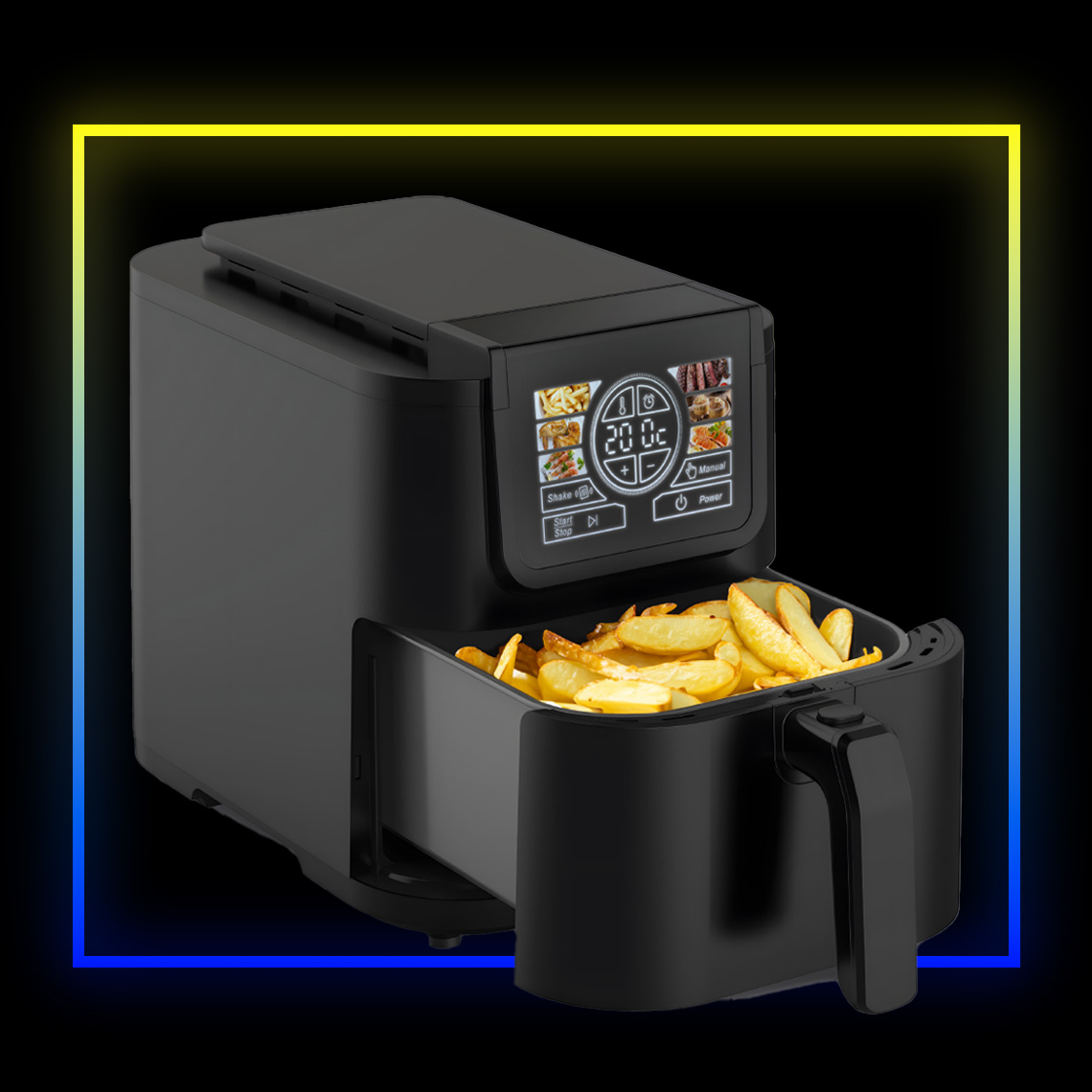 Livington Smart MultiFryer Heißluftfritteuse mit SmartSensor-Technologie