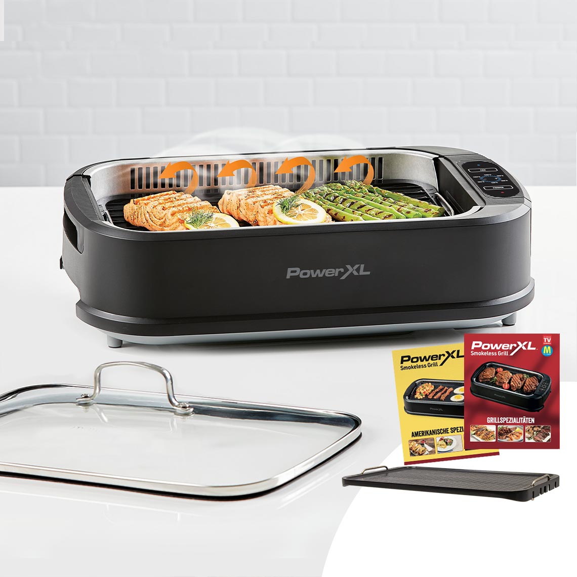 PowerXL Smokeless Grill Tischgrill inkl. Zubehör GRATIS (B-Ware)
