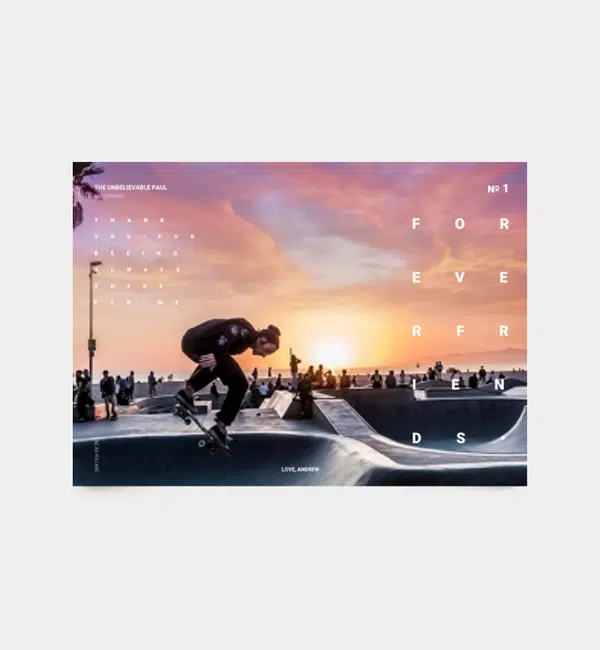 Fotocollage 'Friend Poster'