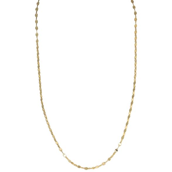 Spiegel-Kette 925 Sterling Silber vergoldet