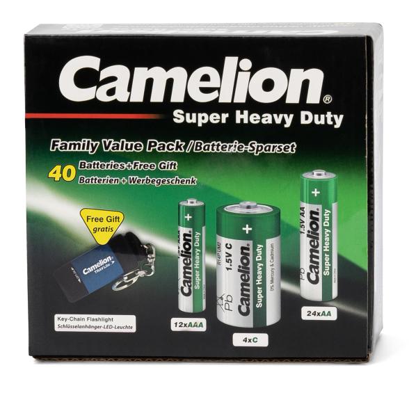 Batteriesparset 40tlg + Taschenlampe gratis