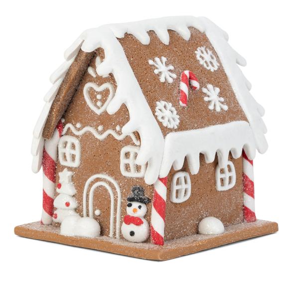 Deko-Lebkuchenhaus Schneemann