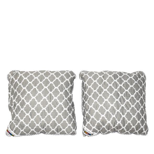 Stoffhanse Kissen 80x80 2tlg. grau