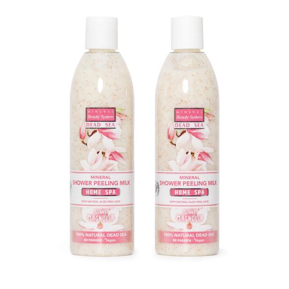 MBS Body Peeling + Cleansing Milch Magnolia 2x300m