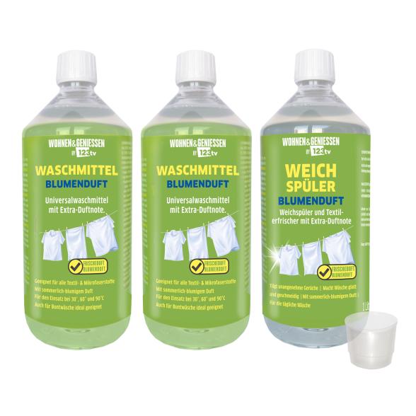 3tlg Waschmittel Blumenduft