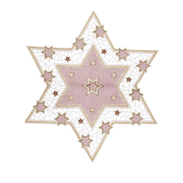 Plauener Spitze Mitteldecke Stern 45cm