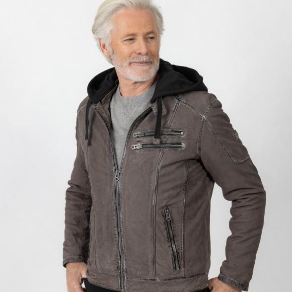 OTTO KERN Herren-Lederjacke 'Doran' taupe