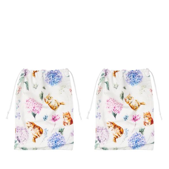 Brotsack Katze Lila 30x40, 2er Set