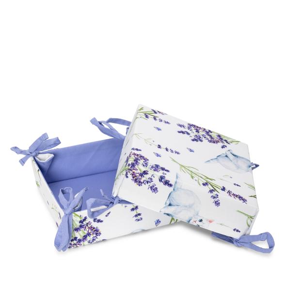 Brotkorb Lavendel Katze 36x36, 2er Set