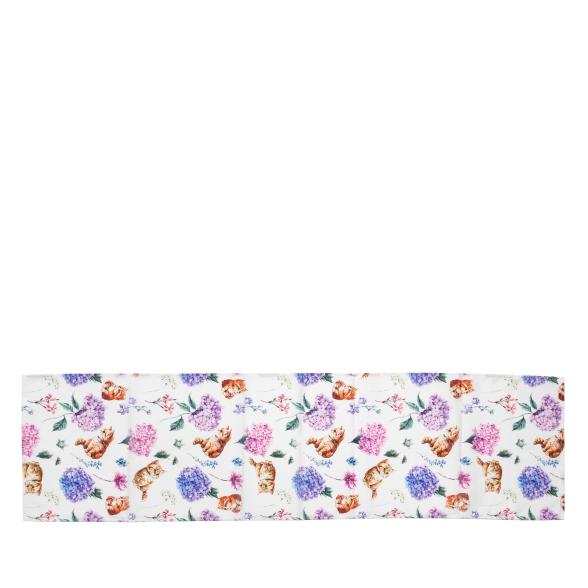 Läufer Katze 40x150cm Hortensie
