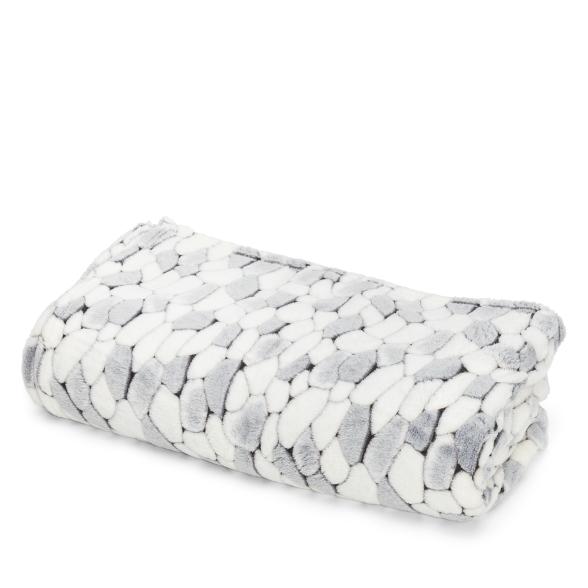 Kuscheldecke Stone grau 220x240 cm