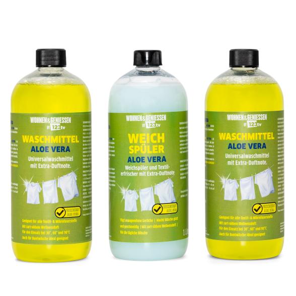 W&G Waschmittel 3er Set Aloe Vera