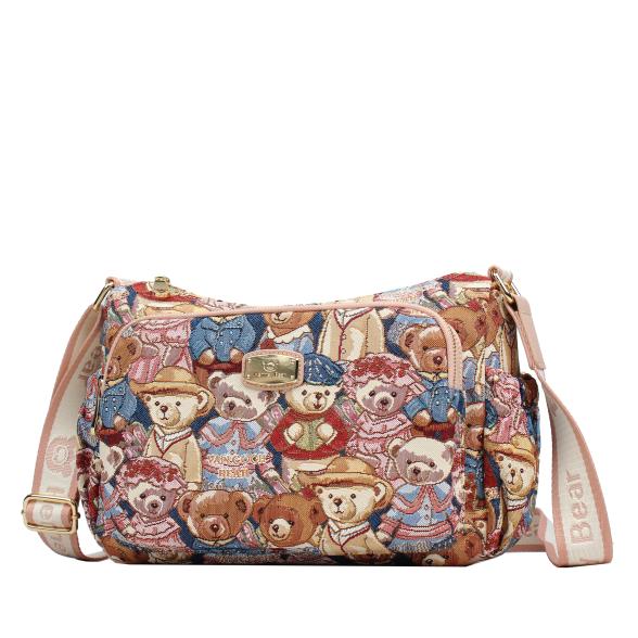 Henney Bear Handtasche rosé/multicolor