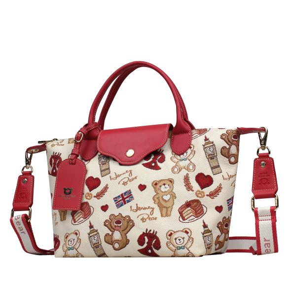 Henney Bear Handtasche rot/multicolor