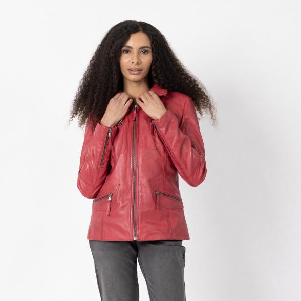 OTTO KERN Damen-Lederjacke 'Katta' rot