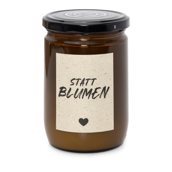 Kerze 'Statt Blumen'