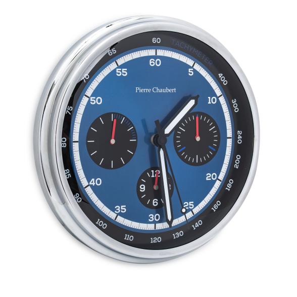 Pierre Chaubert Funk-Wanduhr blau-schwarz