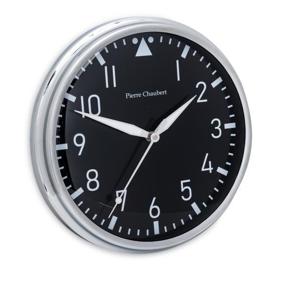 Pierre Chaubert Funk-Wanduhr schwarz