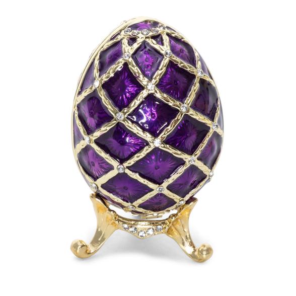 Schmuck Deko Ei fliederfarbig