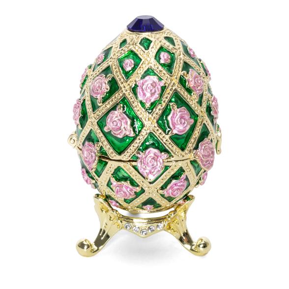 Schmuck Deko Ei Rose