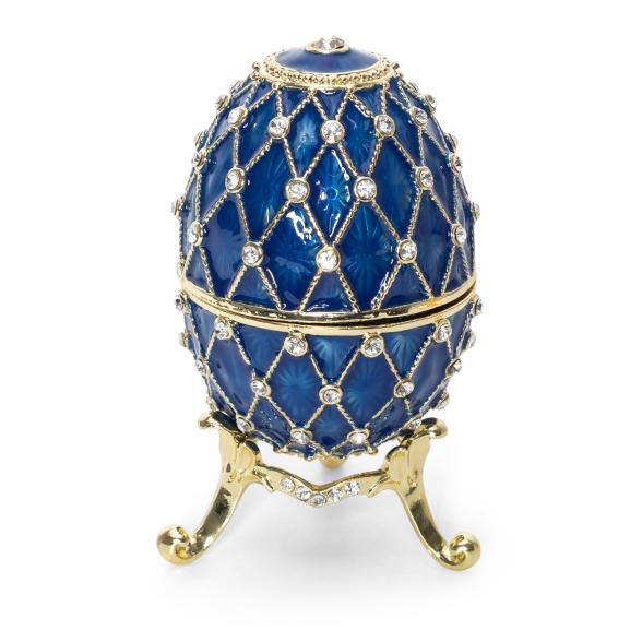 Schmuck Deko Ei royalblau