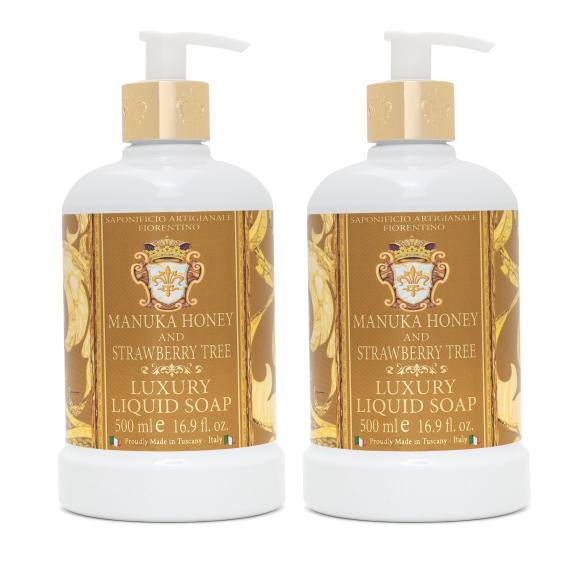 Luxus Flüssigseife Honig + Erdbeere 2 x 500 ml