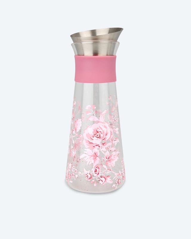 Wasserkaraffe im Rosen-Design
