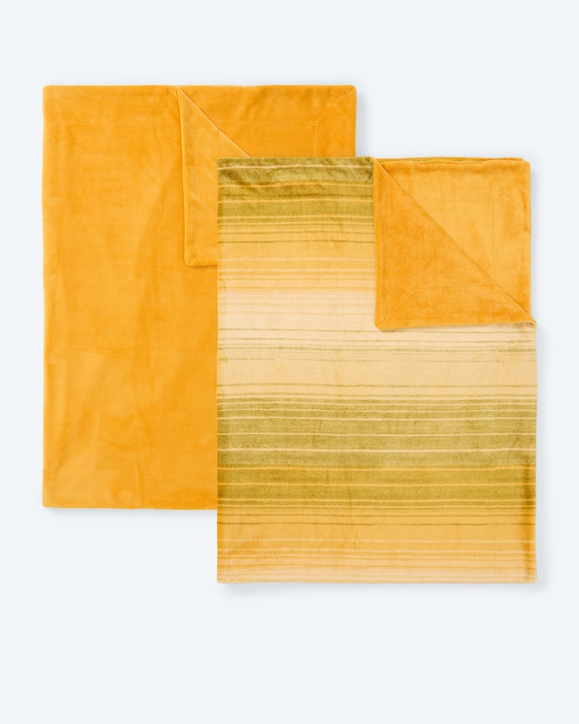 Wendedecke XXL 'Streifen/Uni', 2er-Set