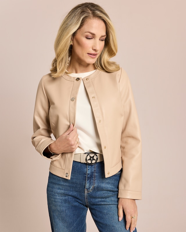 Lederjacke innen bedruckt