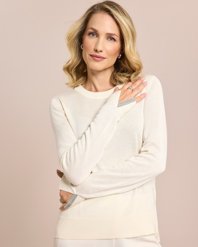 Pullover mit Kettendetail