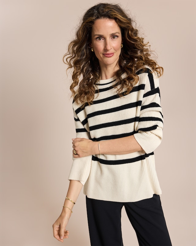Pullover gestreift
