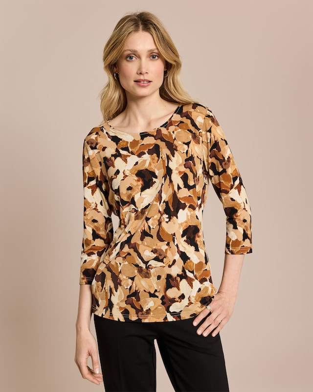 Shirt Blumen-Druck