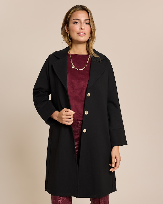 Mantel in Double Face Optik