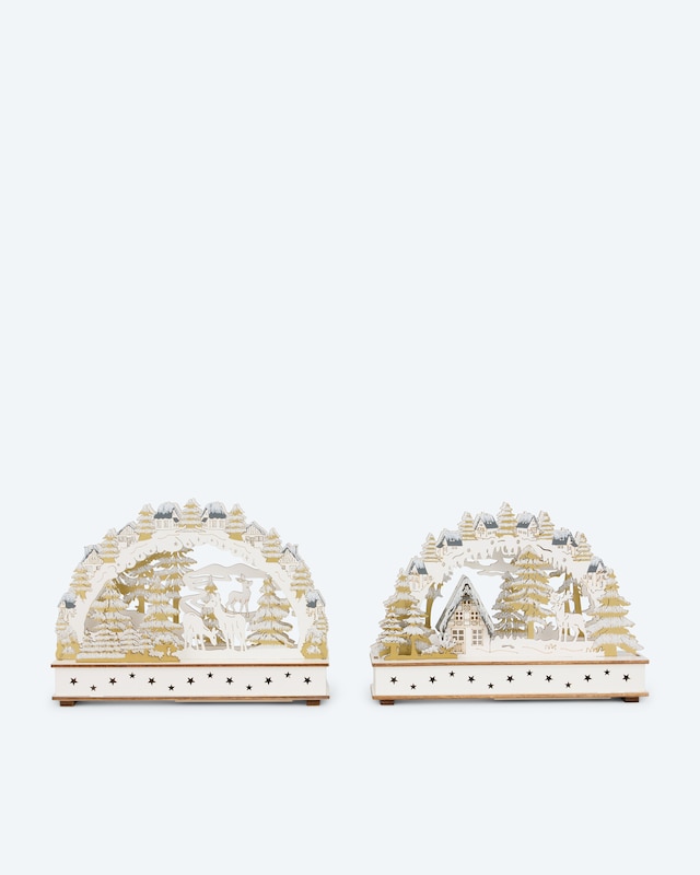 LED-Schwibbögen Deluxe, 2tlg.