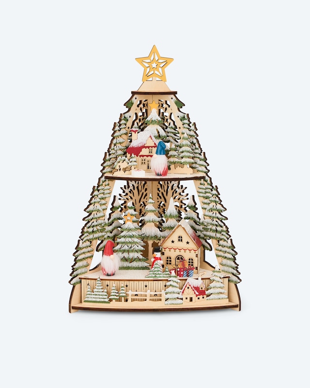 LED-Holzpyramide Wichtel