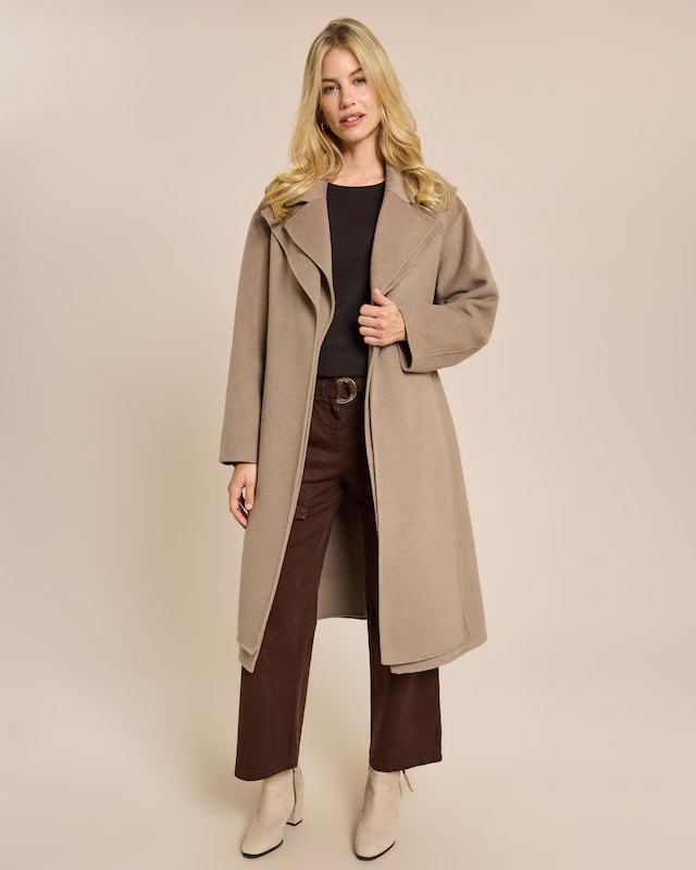 Doubleface Mantel mit Weste