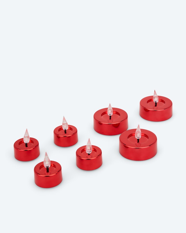 LED-Teelichter Shiny, 7tlg.