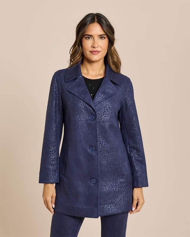 Mantel mit Leofoliendruck